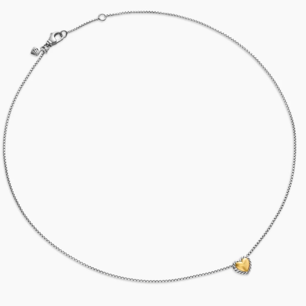David Yurman Cable Heart Necklace - Picture 3 of 9